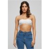 Urban Classics Bandeau Lace White šedá Urban Classics Bandeau Lace White šedá