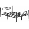 SONGMICS Kovový rám postele 140x190 cm Vasagle Dramatico čierny SONGMICS Kovový rám postele 140x190 cm Vasagle Dramatico čierny