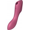 Satisfyer Curvy Trinity 3 - stimulátor klitorisu a vibrátor 2v1 - červený Satisfyer Curvy Trinity 3 - stimulátor klitorisu a vibrátor 2v1 - červený