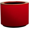 Valcový samozavlažovací kvetináč STEEL PLUS, viac variantov - Hobby Flower Farba: červená, Rozměry: Ø75 x 50