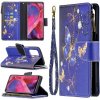 Multifunkčné peňaženkové puzdro na Oppo A54 5G - Purple Butterfly Multifunkčné peňaženkové puzdro na Oppo A54 5G - Purple Butterfly