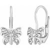 Stříbrné náušnice Motýlek se Swarovski® Zirconia Stříbrné náušnice Motýlek se Swarovski® Zirconia