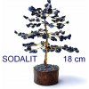 Stromček šťastia SODALIT kryštály 18 cm Stromček šťastia SODALIT kryštály 18 cm
