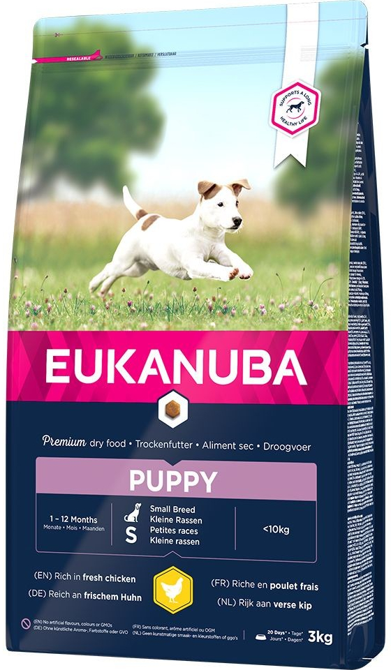 Eukanuba Puppy Small Breed kuracie 2 x 3 kg