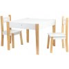 EcoToys Detský nábytok stôl + 2 stoličky s tabuľou EcoToys Detský nábytok stôl + 2 stoličky s tabuľou