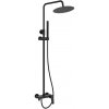 Invena Alonia, sprchová súprava s ručnou a hlavovou sprchou, čierna lesklá, INV-AU-70-D04-V Invena Alonia, sprchová súprava s ručnou a hlavovou sprchou, čierna lesklá, INV-AU-70-D04-V