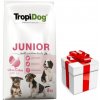 TROPIDOG Premium Junior pre malé a stredné plemená s lososom a ryžou 8kg + Prekvapenie pre vášho psa ZDARMA TROPIDOG Premium Junior pre malé a stredné plemená s lososom a ryžou 8kg + Prekvapenie pre vášho psa ZDARMA