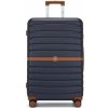 Cestovný kufor ABS+PC s pruhovaným vzorom Kono - 94 L - navy Cestovný kufor ABS+PC s pruhovaným vzorom Kono - 94 L - navy