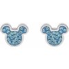 Disney Pôvabné oceľové kôstky so zirkónmi Mickey Mouse E600178RQL-B.CS Disney Pôvabné oceľové kôstky so zirkónmi Mickey Mouse E600178RQL-B.CS