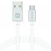 Swissten 71522203 USB - microUSB, 1,2m, stříbrný Swissten 71522203 USB - microUSB, 1,2m, stříbrný