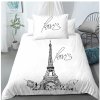 Textilomanie Svietiace bavlna obliečky Deň v Paríži noc v londyně biele 70x90 140x200