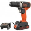 BLACK+DECKER Náradie - 18V AKU Vŕtačka, 1x aku 1,5 Ah, nabíjačka BCD001C1-QW