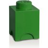 LEGO® Úložný box 12,5 x 12,5 x 18 cm tmavě zelená