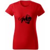 Puma Black Variant dámske tričko trička Červená Čierna