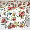 Vianočná obliečka na vankúš CHRISTMAS ROSE – 100 % bavlna, elegantný sviatočný motív, viac rozmerov Veľkosť: 40x40 cm Vianočná obliečka na vankúš CHRISTMAS ROSE – 100 % bavlna, elegantný sviatočný motív, viac rozmerov Veľkosť: 40x40 cm