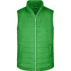 James & Nicholson vesta JN 1136 prošívaná pánská COT02113603301-green