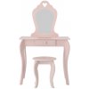 Shabby Chic PHO0403 Detský toaletný stolík so zrkadlom a stoličkou 108x71x39,5cm ružový Shabby Chic PHO0403 Detský toaletný stolík so zrkadlom a stoličkou 108x71x39,5cm ružový
