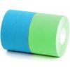 Bronvit Sport Kinesio Tape set modrá + zelená 2 x 5 cm x 6 m