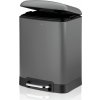 KELA Kosmetikeimer Davino silent close 6l 22,5x20,5cm H:32,5cm Edelstahl Sivá KELA Kosmetikeimer Davino silent close 6l 22,5x20,5cm H:32,5cm Edelstahl Sivá