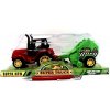 Traktor s prídavným poľnohospodárskym strojom Traktor s prídavným poľnohospodárskym strojom