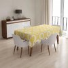Sablio Obrus Biele korunky na žlté - 130x130 cm Sablio Obrus Biele korunky na žlté - 130x130 cm