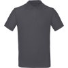 B&C polokošile Inspire Polo bio bavlna krátký rukáv pánská COT01043000101-dark grey