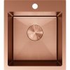 Mexen Solix, 1-komorový nerezový drez 400 x 450 mm, brúsená meď, vzor voština, 6401401000-65HC Mexen Solix, 1-komorový nerezový drez 400 x 450 mm, brúsená meď, vzor voština, 6401401000-65HC