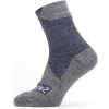 Nepremokavé ponožky SealSkinz Bircham Veľkosť ponožiek: 36-38 / Farba: sivá/modrá Nepremokavé ponožky SealSkinz Bircham Veľkosť ponožiek: 36-38 / Farba: sivá/modrá