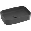 Umývadlo na dosku Ravak Ceramic Slim 55x37 cm antracit bez otvoru pre batériu, bez prepadu XJX03155003 Umývadlo na dosku Ravak Ceramic Slim 55x37 cm antracit bez otvoru pre batériu, bez prepadu XJX03155003