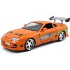 Jada Toys 253203005 Brianova Toyota Supra 1995 z filmu Rýchlo a zbesilo, tuningový model v mierke 1:24, so spojlerom, otváracími dverami, voľnobehom, kapotou a kufrom, oranžová farba Jada Toys 253203005 Brianova Toyota Supra 1995 z filmu Rýchlo a zbesilo, tuningový model v mierke 1:24, so spojlerom, otváracími dverami, voľnobehom, kapotou a kufrom, oranžová farba