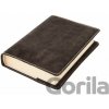 Obal na knihu Klasik Hnědá tmavá semiš Obal na knihu Klasik Hnědá tmavá semiš