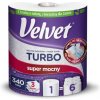 VELVET TURBO papierové utierky 3 vrstvové VELVET TURBO papierové utierky 3 vrstvové