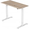 Delso Výškovo nastaviteľný stôl ADJUSTER 70 x 120 cm dub sonoma / biela
