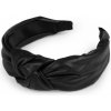 Čelenka do vlasov s uzlom koženková - 1 ks 4 čierna Čelenka do vlasov s uzlom koženková - 1 ks 4 čierna