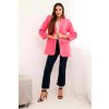 Elegant jacket with lapels light powder pink Elegant jacket with lapels light powder pink
