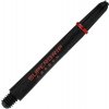 Násadky na šípky Harrows Supergrip Carbon krátke, červený prsteň Násadky na šípky Harrows Supergrip Carbon krátke, červený prsteň
