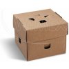 Wimex Burger box, PAP-FSC Mix rozkladací nepremastiteľný kraft 120 x 120 x 100 mm Wimex Burger box, PAP-FSC Mix rozkladací nepremastiteľný kraft 120 x 120 x 100 mm