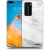Picasee silikónový prehľadný obal pre Huawei P40 Pro - White marble Picasee silikónový prehľadný obal pre Huawei P40 Pro - White marble