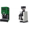Gaggia Classic E24 BC, green + Eureka Mignon Zero 65 All Purpose, CR white Gaggia Classic E24 BC, green + Eureka Mignon Zero 65 All Purpose, CR white