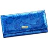 Gregorio kožená lakovaná peňaženka s motýlikmi BT100 modrá Gregorio kožená lakovaná peňaženka s motýlikmi BT100 modrá