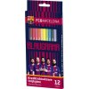 členkové ergonomické trojhranné farbičky Fc Barcelona 12ks 312018005