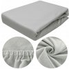 Jersey plachta s gumou 90x200+25 Sivá Jersey plachta s gumou 90x200+25 Sivá