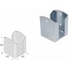 DOMAX PSPW zaskrutkovacia pätka stĺpika so štvorcovou základňou Galvanické pozinkovanie nastrieborno (ZNG) PSPW 120 - 122 x 122 x 150 x 2.5 mm (1 ks) DOMAX PSPW zaskrutkovacia pätka stĺpika so štvorcovou základňou Galvanické pozinkovanie nastrieborno (ZNG) PSPW 120 - 122 x 122 x 150 x 2.5 mm (1 ks)