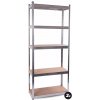 Aga Kovový regál 174x75x30 cm 5 políc Aga Kovový regál 174x75x30 cm 5 políc