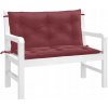 Podušky na záhradnú lavičku, 2 ks, bordová melanž, 100x50x7 cm Podušky na záhradnú lavičku, 2 ks, bordová melanž, 100x50x7 cm