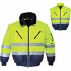 Portwest PJ50 Hi Vis Pilot Bunda 3 v 1 žltá čierna žltá žltá čierna