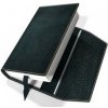 Obal na knihu kožený se záložkou Černý kovový Obal na knihu kožený se záložkou Černý kovový
