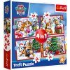 Trefl Puzzle 4v1 Paw Patrol Vianoce Trefl Puzzle 4v1 Paw Patrol Vianoce