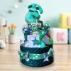 BabyTorta trojposchodová plienková torta pre bábätko zelený SLONÍK