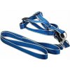 Verk 19121 Nylonový postroj s vodítkom pre psa 125 x 2,5 cm modrý Verk 19121 Nylonový postroj s vodítkom pre psa 125 x 2,5 cm modrý